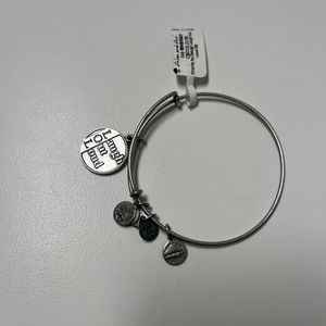 ALEX & ANI silver LOL (laugh Out Loud) pretty charm bracelet